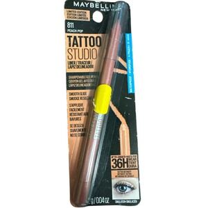 Maybelline Tattoo Studio‎ Limited Ed. Sharpenable Gel Eyeliner 811 Peach Pop NEW